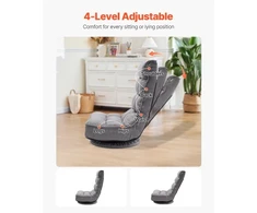 Sofa Koduva VEVOR grindų kėdė, pilka, QX-1558C