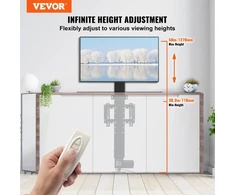 TV staliukas VEVOR Motorizuotas TV laikiklis su keltuvu, 50,8 cm eiga, 71,1–81,3 cm televizoriams, iki 59,9kg
