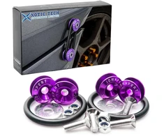 Greito atjungimo tvirtinimo detalės, laikikliai automobiliui, violetiniai, 4vnt