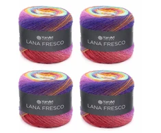 Mezgimo siūlai YarnArt Lana Fresco 8115 (100% vilna), 100g, 4 vnt
