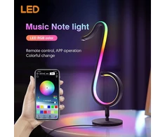 Nordhelios Išmanusis RGB LED šviestuvas „Muzikinė Nota Tik Tok“ – Bluetooth, App valdymas ir sinchronizacija su muzika