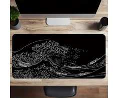 Pelės kilimėlis "Juodas Wave" 30x60cm