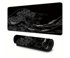 Pelės kilimėlis "Juodas Wave" 30x60cm