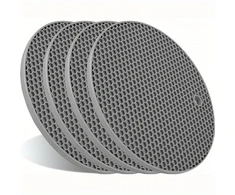 Silikoniniai karštų indų padėkliukai, 4vnt, pilki