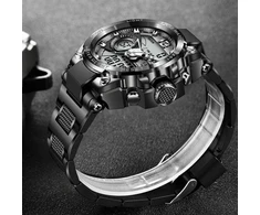 Vyriškas taktinis laikrodis Lige juodas