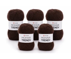 YarnArt Mohair Trendy siūlai, 5x100g, juodi, spalvos kodas: 123
