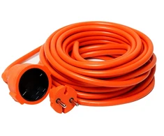 10 m retractable extension cord, PZO10M2x1.0 mm VERTEX