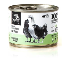 Kačių Maistas - 3COTY 19 Vištienos ir Žąsies Drėgnas Maistas 180g