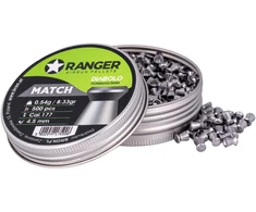 4,5 mm RANGER Diabolo Professional Match flat 500 šovinių