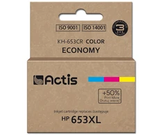 Spausdintuvo Rašalas - Actis KH-653CR, Pakaitinis HP 653XL, 18 ml, 300 Puslapių, Spalvotas