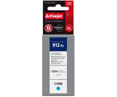 „Activejet AH-912CRX“ rašalo kasetė (pakeitimas HP 912XL 3YL81AE; Premium; 990 puslapių; žalsvai mėlyna)