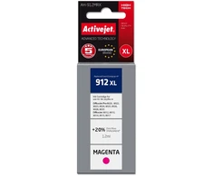 „Activejet AH-912MRX“ rašalas (pakeitimas HP 912XL 3YL82AE; Premium; 990 puslapių; 12 ml, purpurinė)