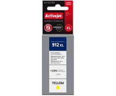 „Activejet AH-912YRX“ rašalo kasetė (pakeičiama HP 912XL 3YL83AE; Premium; 990 puslapių; 12 ml, geltona)