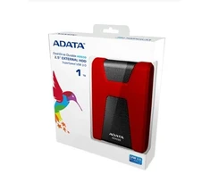 ADATA DashDrive Durable HD650 išorinis kietasis diskas 1000 GB Raudonas