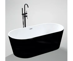 Akrilinė vonia JAVA 203 balta/juoda 180 cm