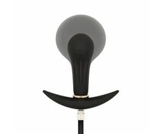 Anal Collection Inflatable Plug 8 cm Juodas - Adjustable Silicone Model