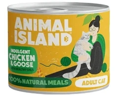 Animal Island GYVŪNŲ SALA vištiena ir žąsis - šlapias kačių maistas - 200g