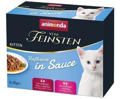 Animoda Kačių Maistas - ANIMONDA Vom Feinsten Kačiukams Drėgnas Maistas Su Padažu 8x85g