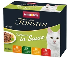 Animoda Kačių Maistas - ANIMONDA Vom Feinsten Suaugusiųjų Rafinuotumas padaže 8x85g