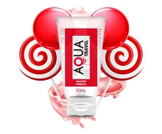 AQUA Travel Lollipop Flavour Vanduo-Based Lubricant 50ml - Compact Formula