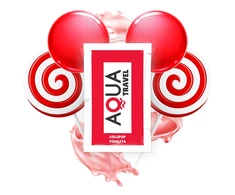 AQUA TRAVEL Vanduo-Based Lubricant Lollipop Flavour 6ml Pocket Size