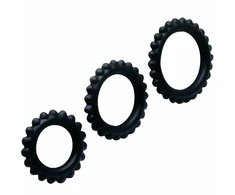 Baile For Him Baile Titan Set 3 Silicone Support Rings Juodas 28/24/19 mm