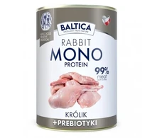 BALTICA Nutraceutic Monoprotein triušiena with prebiotics – drėgnas ėdalas šunims – 400g
