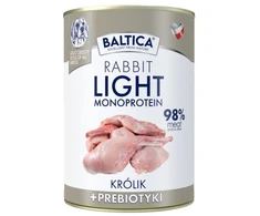 BALTICA Nutraceutic Monoprotein Light triušiena with prebiotics – drėgnas ėdalas šunims – 400g