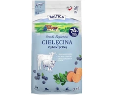 Baltic Agro BALTICA Smaki regionów Medium and large breeds Veal su ėriena – sausas Maistas šunims – 3kg