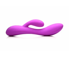 BANG! Flexible Dual Motor Rabbit Vibrator Violetinė 19.5cm Atsparus vandeniui