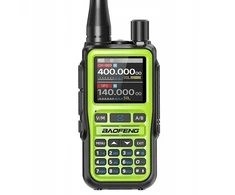Baofeng UV-5R EU MINI USB-C Bluetooth VHF UHF Aviation Band Žalias Walkie-Talkie