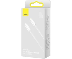 Baseus USB-C į Lightning dinaminis kabelis, 20W, 1m (baltas)