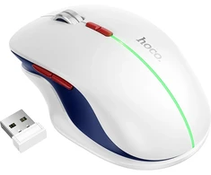 Belaidė pelė Hoco GM40 RGB balta