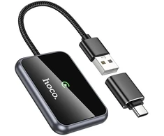 Wireless CarPlay adapter Hoco USB A / USB C HU1 juodas
