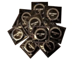 Beppy Day &amp; Night Premium Condoms 100-Pack, Large Size, Latex-Free Scent