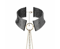 Bijoux Desire Metallique Bijoux Indiscrets Desir Metallique Juodas Adjustable Mesh Choker &amp; Chain
