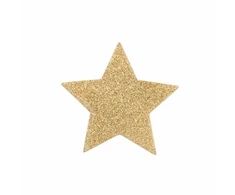 Bijoux Flash Collection Bijoux Indiscrets Flash Golden Star Body Decorations - Reusable Gold Covers