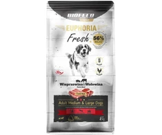 Šunų Maistas - BIOFEED Euphoria Fresh Suaugusiems Vidutinio ir Didelio Dydžio Kiauliena ir Jautiena 2kg