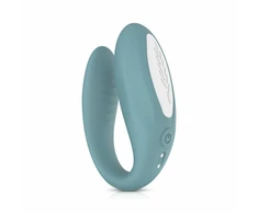 Bloom Jasmine C-Shape Vibrator Žalias - Soft Silicone, Swipe Control