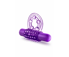 Mėlyna Blush Play With Me The Player Vibrating Dual Support Ring TPE Mėlyna