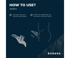Blue Mėlyna Boners Electric Intimate Machine Mėlyna - Open System, Atsparus vandeniui, Adjustable Vibration