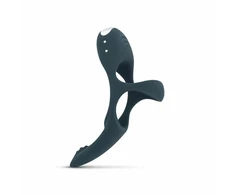 Blue Mėlyna Boners Triple Ring Mėlyna - Silicone Intimate System, USB Rechargeable