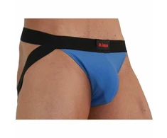 Mėlyna BURN Jockstrap Model 008 Mėlyna/Juodas - Breathable Comfort, Size M