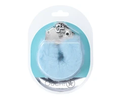 Ouch By Shots Mėlyna Ouch! Heavy-Duty Fluffy Handcuffs Powder Mėlyna - Secure Lock System