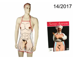 Blue Out of the Mėlyna Apron Muscular Body with Plush Priedas 27x37cm