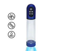 Pumped By Shots Mėlyna Shots Engage Automatic Atsparus vandeniui Enhancement Device Metallic Mėlyna