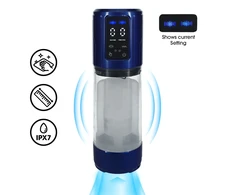 Pumped By Shots Mėlyna Shots UltraLift Automatic Intimate Vacuum System Metallic Mėlyna