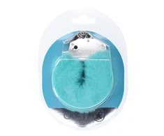 Ouch By Shots Mėlyna You2Toys Fluffy Anatomic Handcuffs Secure Lock System Mėlyna