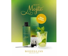 BodyGliss Minty Mojito Massage &amp; Lubrication Oil 150ml - Refreshing Scent