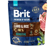 BRIT Premium by Nature Sensitive su ėriena ir ryžiais - dry dog food - 1kg